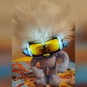 DreamWorks Branch Plush — Light Blue Body with White Hair and Yellow Goggles